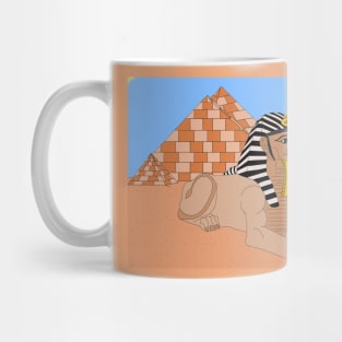 Egyptian sphinx & Pyramids Mug